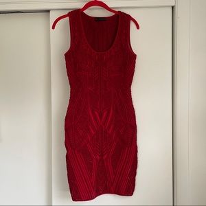 Aztec RVN red dress